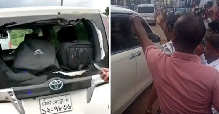 সিলেটে এনসিপির গাড়িবহরে ফের হামলা