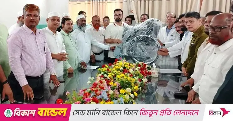 হুইলচেয়ার বিতরণ অনুষ্ঠানে আমিনুল হক: বিএনপি সবসময় মানবতার পাশে