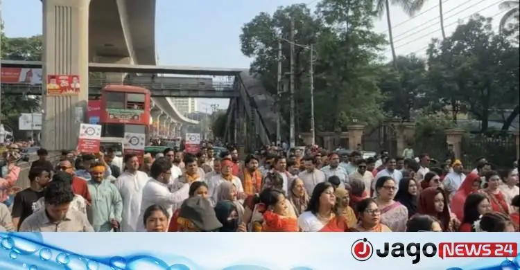 নববর্ষ বরণে এনসিপির বর্ণাঢ্য শোভাযাত্রা