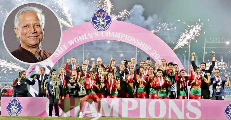 সাফজয়ী নারী ফুটবল দলকে প্রধান উপদেষ্টার সংবর্ধনা: ২ নভেম্বর যমুনায়
